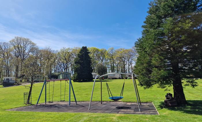 Play area swings